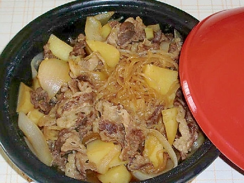 タジン鍋で、肉じゃが!